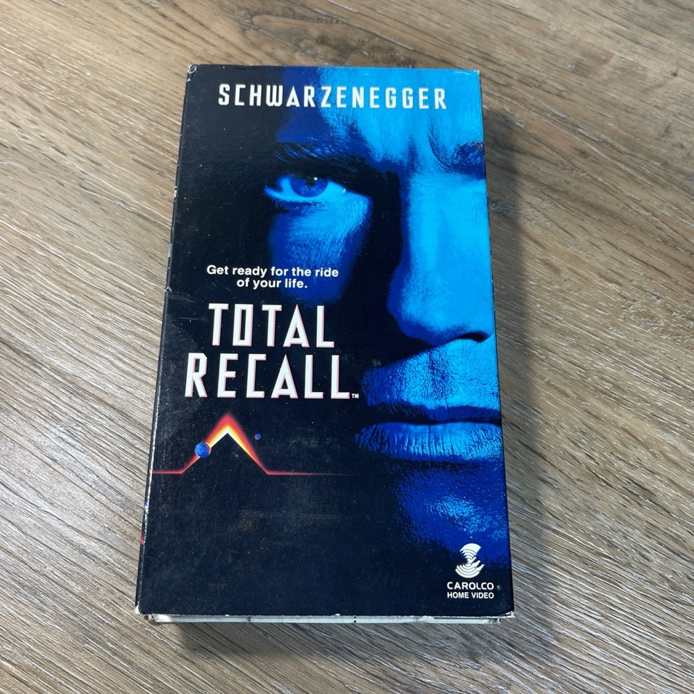 Total Recall (VHS, 1990) Schwarzenegger Action Adventure